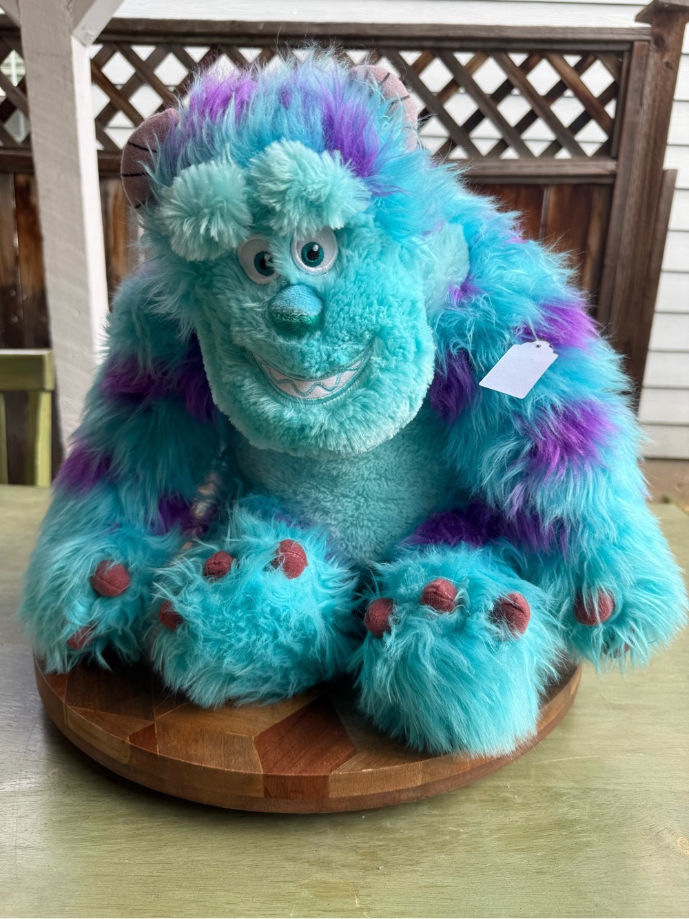 Disney Sulley Plush - Turquoise & Purple 15 inches Tall Sitting